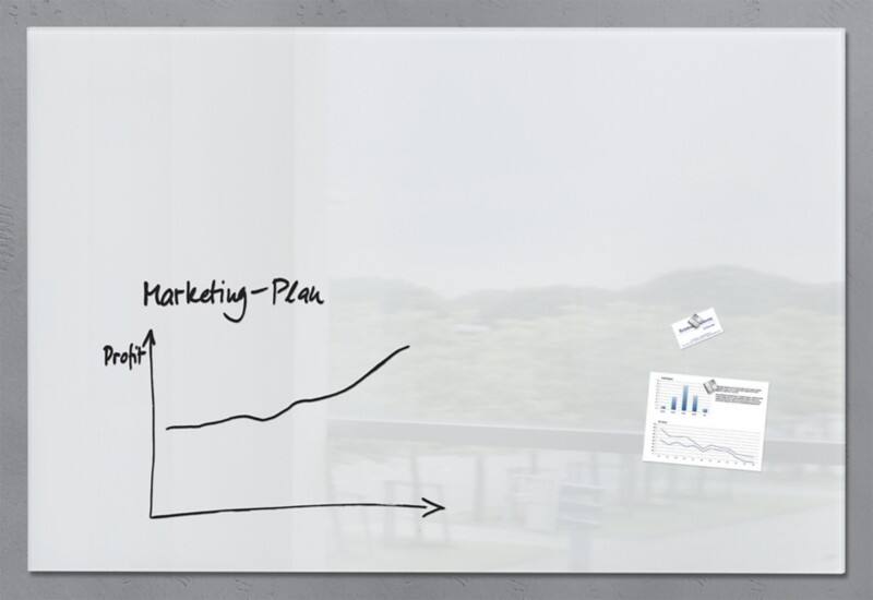 Sigel Artverum Glasbord Magnetisch Enkel 150 (B) x 100 (H) cm Wit