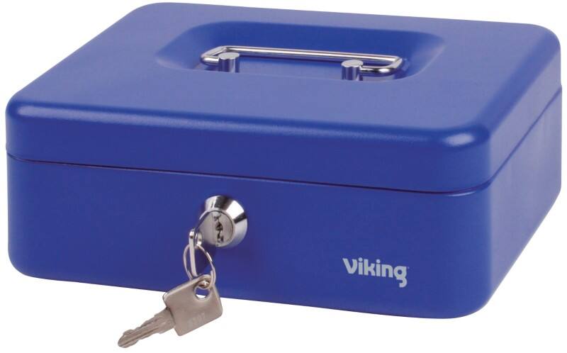 Viking Geldkist Sleutel 3 204 x 150 x 74 mm Blauw