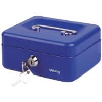 Viking Geldkist Sleutel 4 153 x 120 x 70 mm Blauw