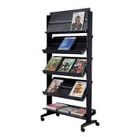 Paperflow Folderhouder 5 Panelen A4 PS (Polystyreen) Zwart