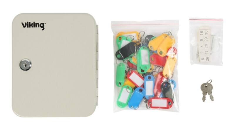 Viking Sleutelkastje met sleutelslot en 40 haken 160 x 75 x 200mm