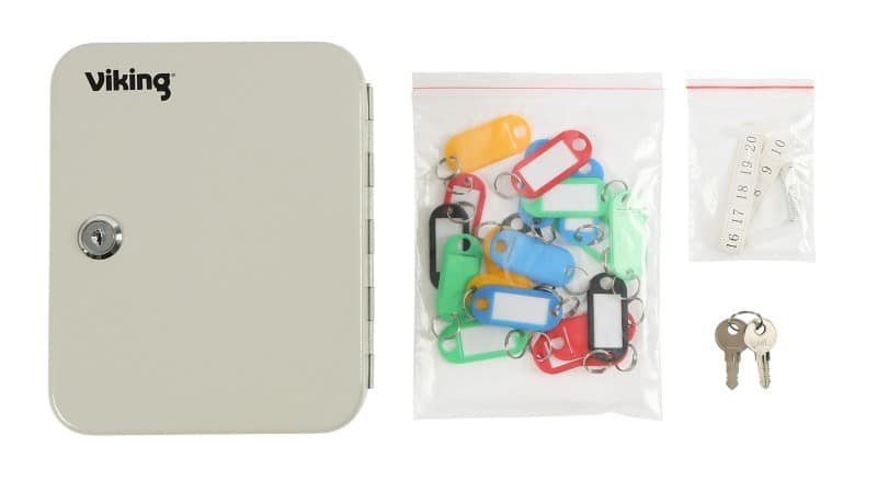 Viking Sleutelkastje met sleutelslot en 20 haken 160 x 75 x 200mm