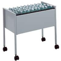 DURABLE Hangmappenwagen Economy Suspension File Trolley 80 A4 1 Vak Zilver 655 x 368 x 592 mm