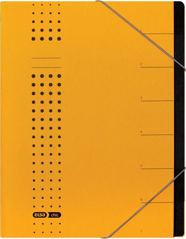 ELBA Sorteermap Chic A4 Geel Karton 25 x 1,2 x 31,5 cm