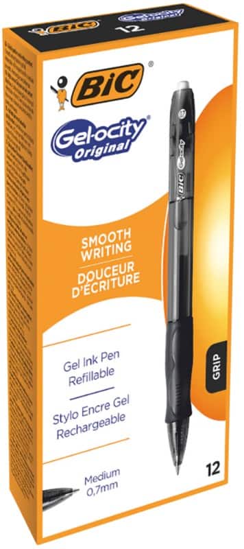 BIC Velocity Gel rollerball Zwart 12 Stuks