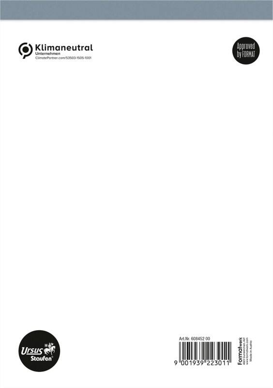 Ursus Style Notitieblok A5 Blanco Geniet Papier Wit Geperforeerd  96 Pagina's 10 Stuks à 50 Vellen