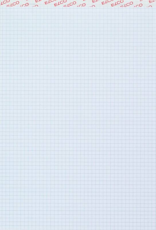 Elco Schrijfblok A4 Geruit Gelijmd Wit Geperforeerd 200 Pagina's 10 Stuks à 100 Vellen