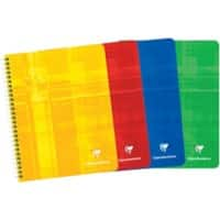 Clairefontaine Schrijfblok A5+ Geruit Spiraal gebonden Gelamineerd karton Kleurenassortiment Niet geperforeerd 60 Pagina's