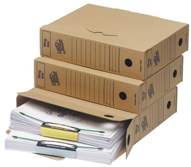 Loeff's Folio Box Karton Archiefdoos Bruin 8,5 x 34,3 x 26 cm 50 Stuks