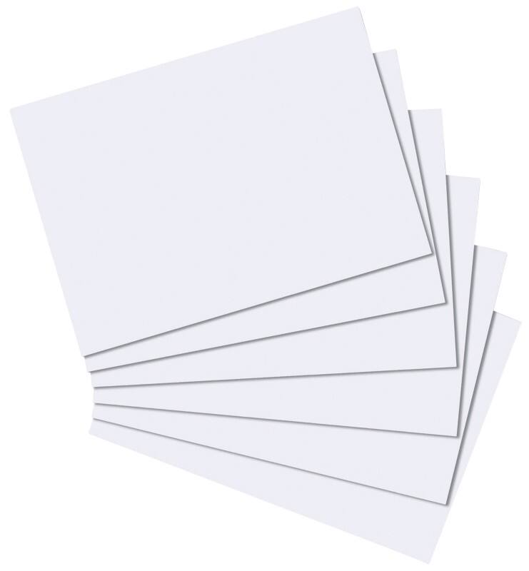 herlitz Indexkaarten Wit A4 Blanco Karton 29,7 x 21 cm 100 Stuks