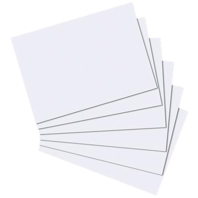herlitz Indexkaarten Wit A4 Blanco Karton 29,7 x 21 cm 100 Stuks