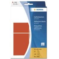 HERMA Etiketten 2492 Klevend Rood 52 x 82 mm  32 Vellen à 5 Etiketten