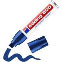 edding 800 Permanent marker Extra breed Beitelpunt 12 mm Blauw Navulbaar