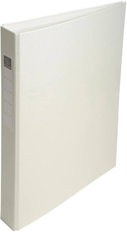 Exacompta 25 mm Tabblad Karton, pp (polypropeen) A4 4 Ringen Wit