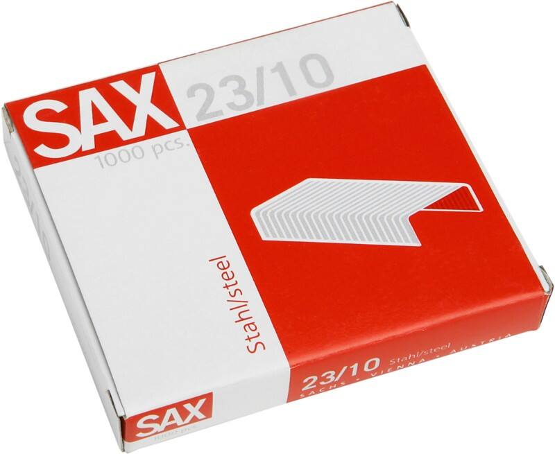 SAX Nietjes 23/10 1-201-03 Staal Zilver 1000 Nietjes