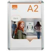 Nobo Premium Plus Kliklijst 1902212 A2 Wandmontage Aluminium Zilver 47,6 x 65 cm