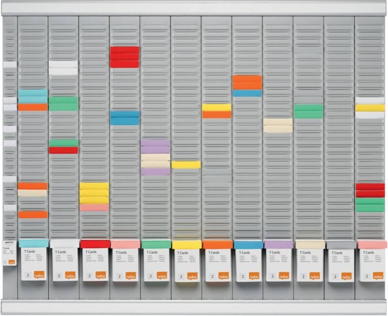 Nobo Wandmontage T-kaartplanbord 80 (B) x 66 (H) cm Grijs