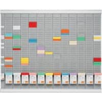 Nobo Wandmontage T-kaartplanbord 80 (B) x 66 (H) cm Grijs