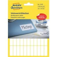 AVERY Zweckform 3320 Multifunctionele etiketten Wit 32 x 10 mm 26 Vellen à 44 Etiketten