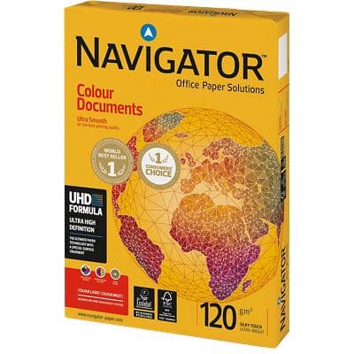 Navigator Colour Documents A4 Kopieerpapier Wit 120 g/m² Glad 250 Vellen