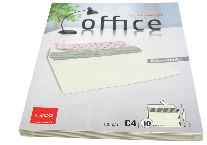 Elco Documento Enveloppen Zonder Venster C4 324 (B) x 239 (H) mm Kleefstrip Beige 120 g/m² 10 Stuks