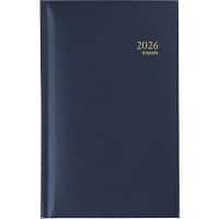 Brepols Interplan Lima Zakagenda 2026 A6 1 Week per 2 pagina's Duits, Engels, Frans, Italiaans, Nederlands, Spaans Blauw 0,736,1255,06,6,0