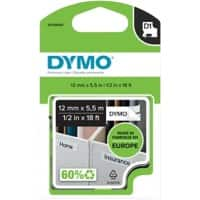 DYMO Etiketteertape Authentiek 16959 S0718060 klevend Zwart op wit 5,5 m