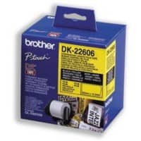 BROTHER Folie etiketteertape DK-22606 Zwart op geel