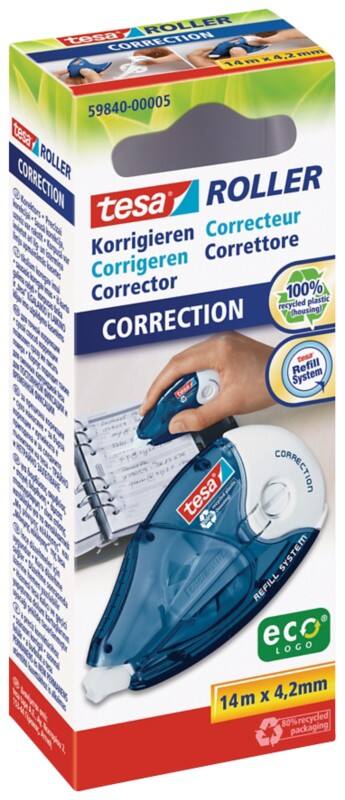 tesa tesaroller Correction Navulbaar Correctieroller Verticaal 4,2 mm x 14 m