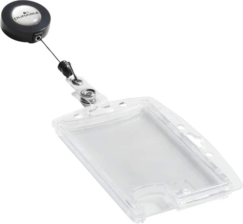 DURABLE Beveiligingspashouders met Afrolmechanisme en drukknoplus 8224-19 90 x 54 mm 10 Stuks