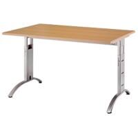 Hammerbacher Future VFS Hoogteverstelbaar Bureau Rechthoekig Beuken C-Voet 1.200 (B) x 800 (D) x 850 (H) mm Spaanplaat, Staal