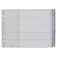 Leitz A - Z Alfabetische tabbladen  A5 Grijs 20 tabs PP (Polypropeen) 7 Gaten 1262  