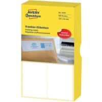 Avery Frankeeretiketten 3440 Klevend Wit 163 x 43 mm 250 Vellen à 2 Etiketten