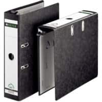 Leitz 180° Breed Ordner A4 80 mm Zwart 2 Ringen 1821 Karton Wolkenmarmer Staand Gerecycled