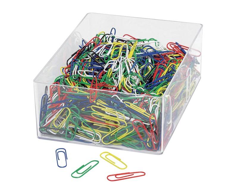WEDO Paperclips 27 mm Kleurenassortiment Metaal, plastic 1000 Stuks