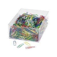 WEDO Paperclips 27 mm Kleurenassortiment Metaal, plastic 1000 Stuks