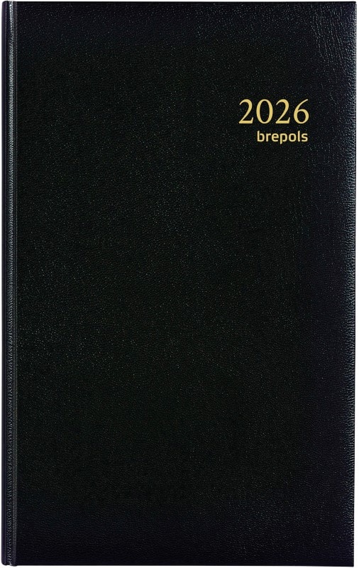 Brepols Brefix Lima Agenda 2026 A5 1 Dag per pagina Duits, Engels, Frans, Italiaans, Spaans Zwart 0,016,1256,01,6,0