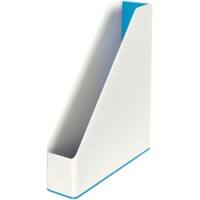 Leitz WOW Tijdschriftencassette Duokleur A4 Wit, Blauw 7,3 x 27,2 x 31,8 cm
