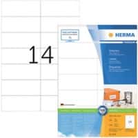 HERMA Etiketten 4674 Klevend A4 Wit 105 x 42,3 mm  100 Vellen à 14 Etiketten