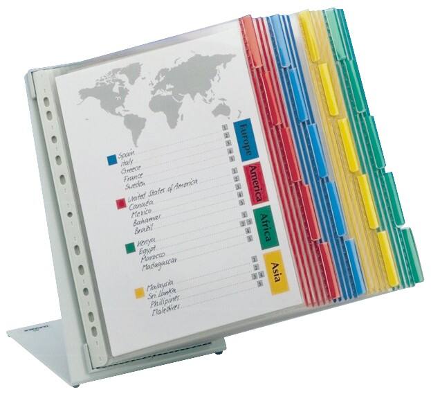 DURABLE Zichtpanelensysteem 20 Panelen A4 Staal Kleurenassortiment