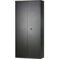 Bisley Hoog Draaideurkast Staal 4 Planken Afsluitbaar 914 x 400 x 1.950 mm Zwart