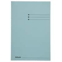 Esselte Manilla 3-Flap Map 1032302 Foolscap Blauw Gerecycled Karton 250 Vel 23,3 x 35 x 2 cm 50 Stuks