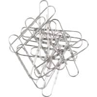 Viking Paperclips Golvend 75 mm Zilver Gegalvaniseerd staal 100 Stuks