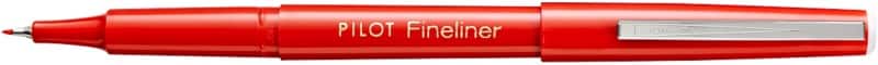 Pilot Fineliner Fineliner 0,4 mm Naaldpunt Rood