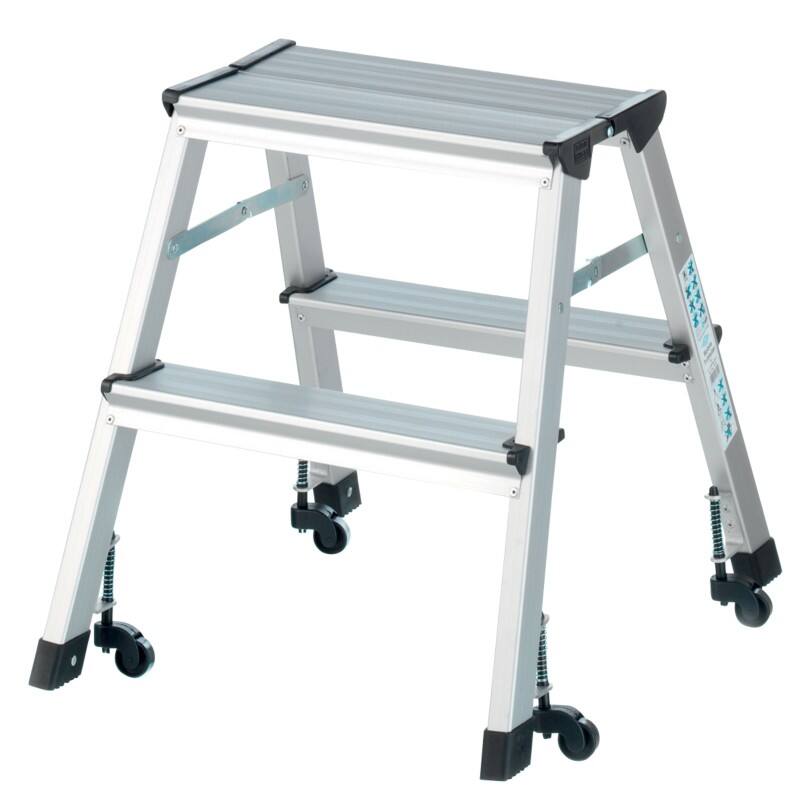 WEDO Verplaatsbare trapladder Mobile Zilver, Zwart 4 41 x 50 x 44,5 cm