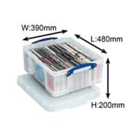 Really Useful Box Archiefboxen 18 L Transparant Plastic 48 x 39 x 20 cm
