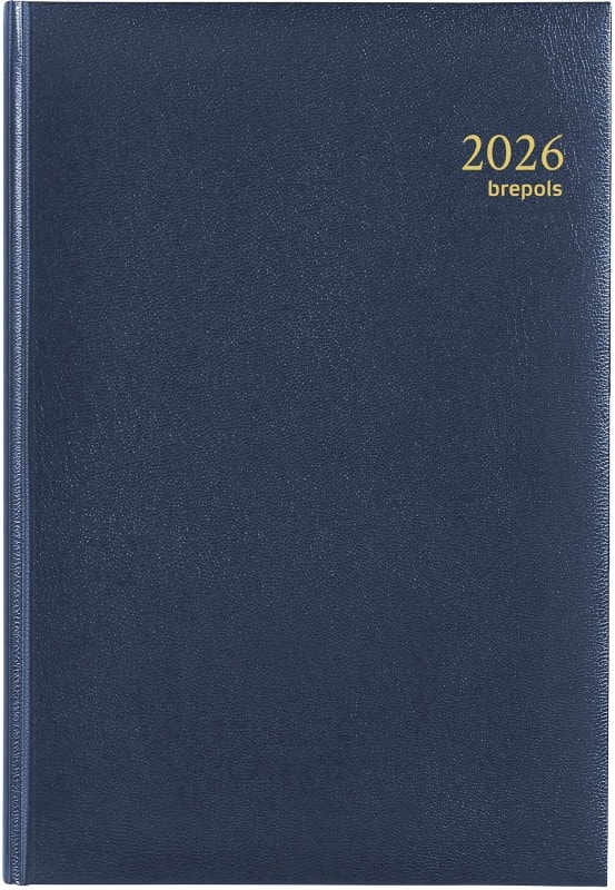 Brepols Minister Lima Agenda 2026 A5 1 Dag per pagina Duits, Engels, Frans, Italiaans, Nederlands, Spaans Blauw 0,218,1256,06,6,0