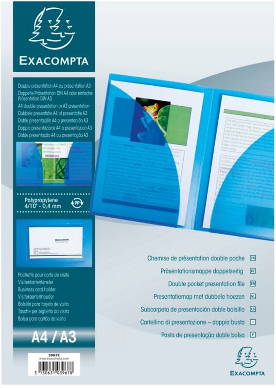 Exacompta Klemmap 3967E A4 Wit, 23 x 31 cm