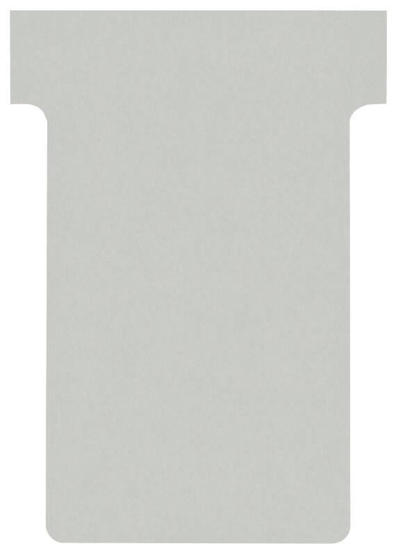 Nobo T-kaartjes Maat 2 Grijs 6 x 8,5 cm 100 Stuks
