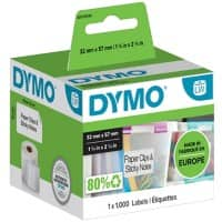 DYMO LW Multifunctionele etiketten Authentiek 11354 2027786 Zelfklevend Zwart op Wit 32 x 57 mm 1000 Etiketten